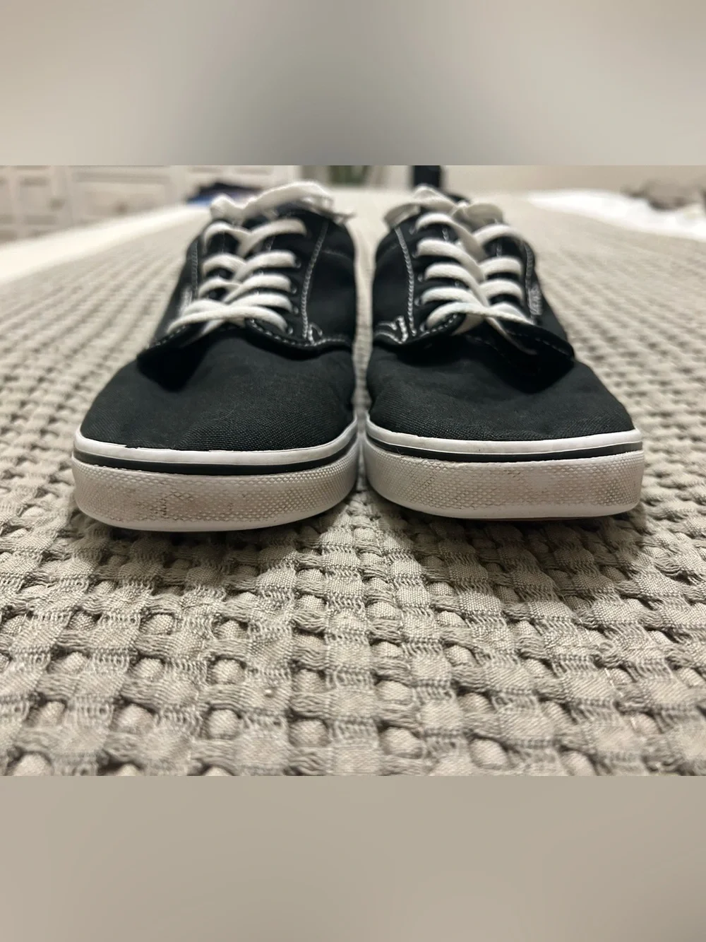 Vans Atwood Black Canvas Lace Up Sneakers Women’s 9 Classic Low Top Y2K